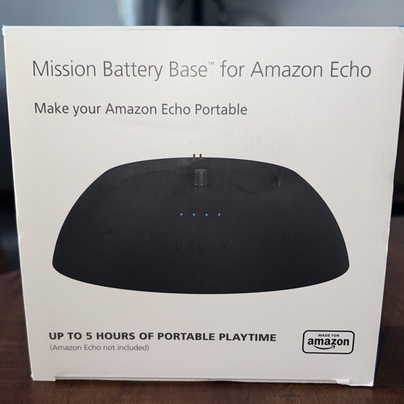 Amazon Echo Dot with Mission Battery Base BRAND NEW - Picture 3 of 4